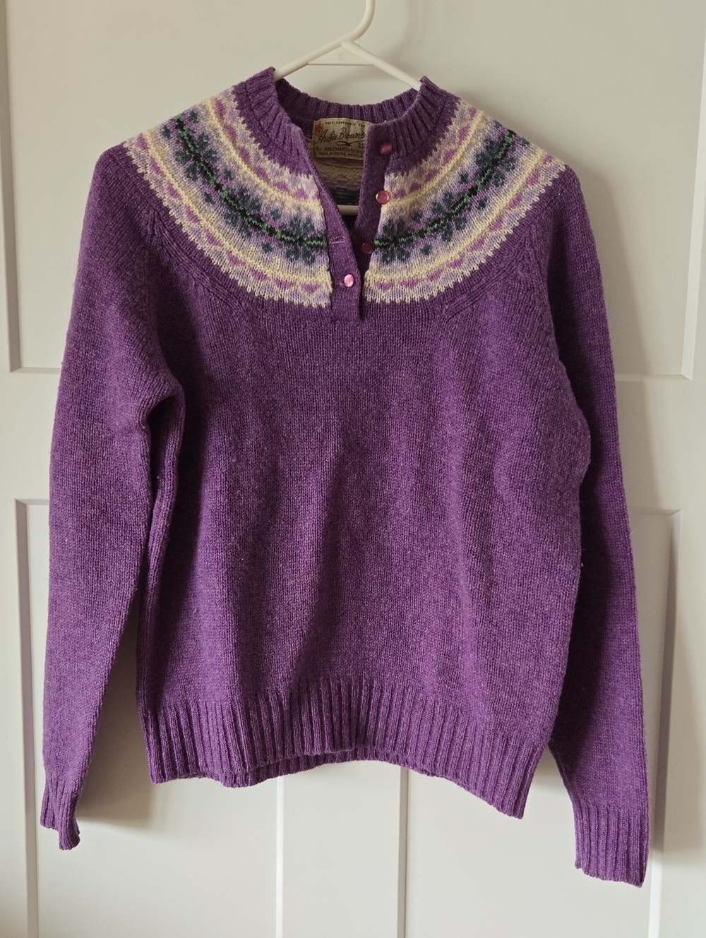 Vintage Wool Fair Isle Sweater
